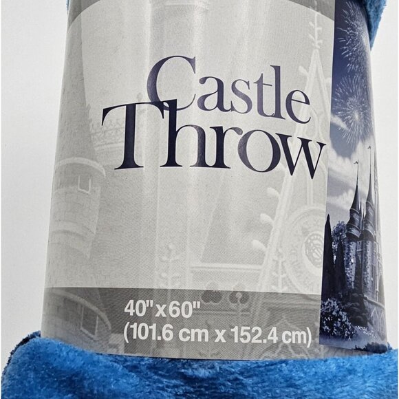 New - Walt Disney World Cinderella Castle Throw Blanket, 40" x 60" - Picture 3 of 8